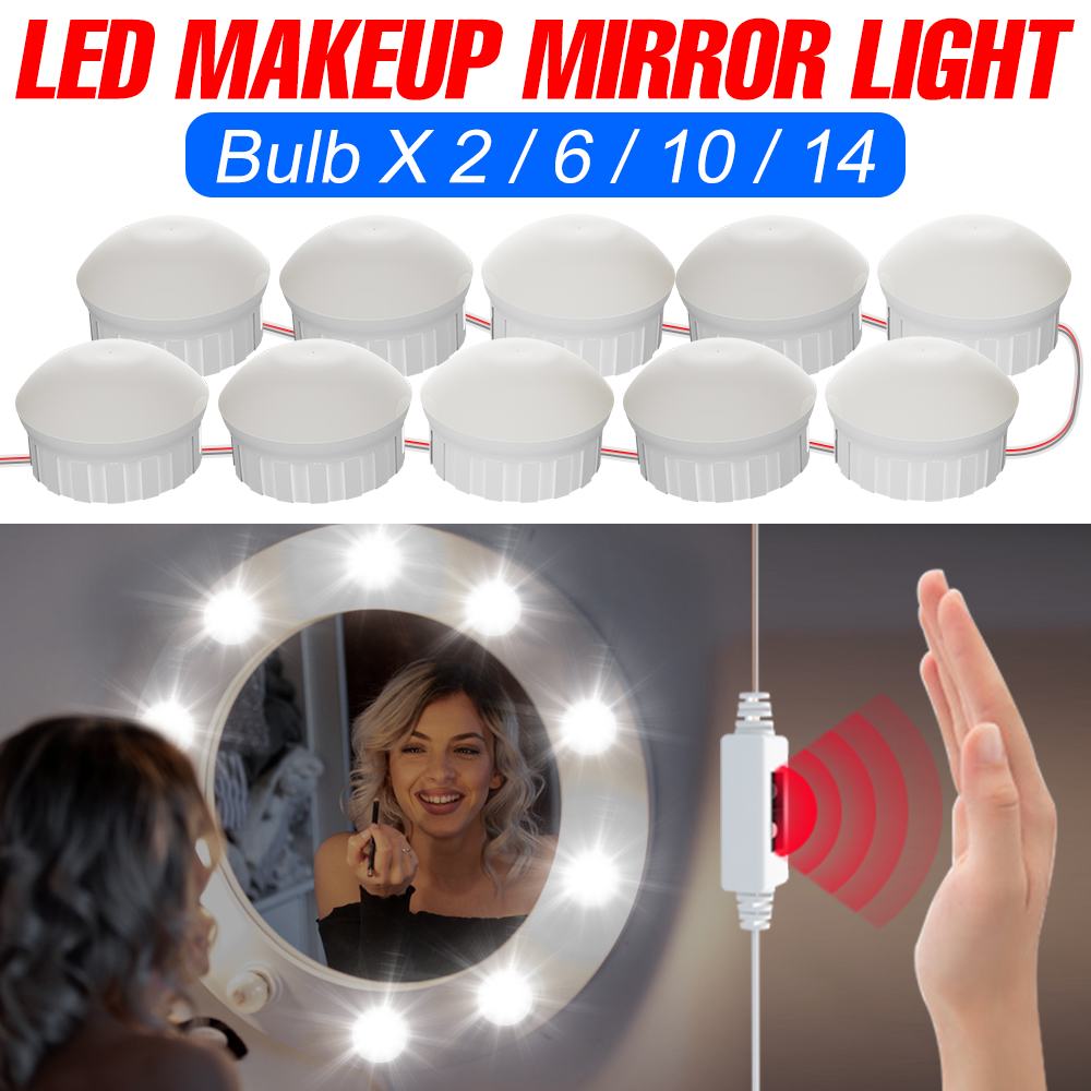 Dressing Table Vanity With Lighted Mirror - Lumière LED pour miroir de maquillage