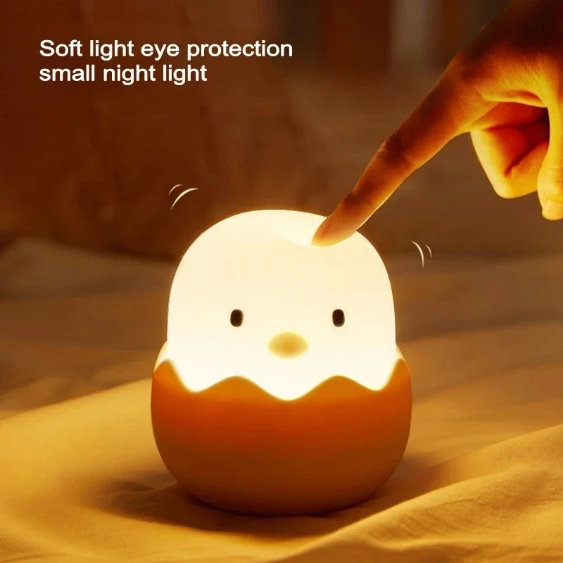 Floating Nightstand With Led Light - Led enfants tactile veilleuse en Silicone