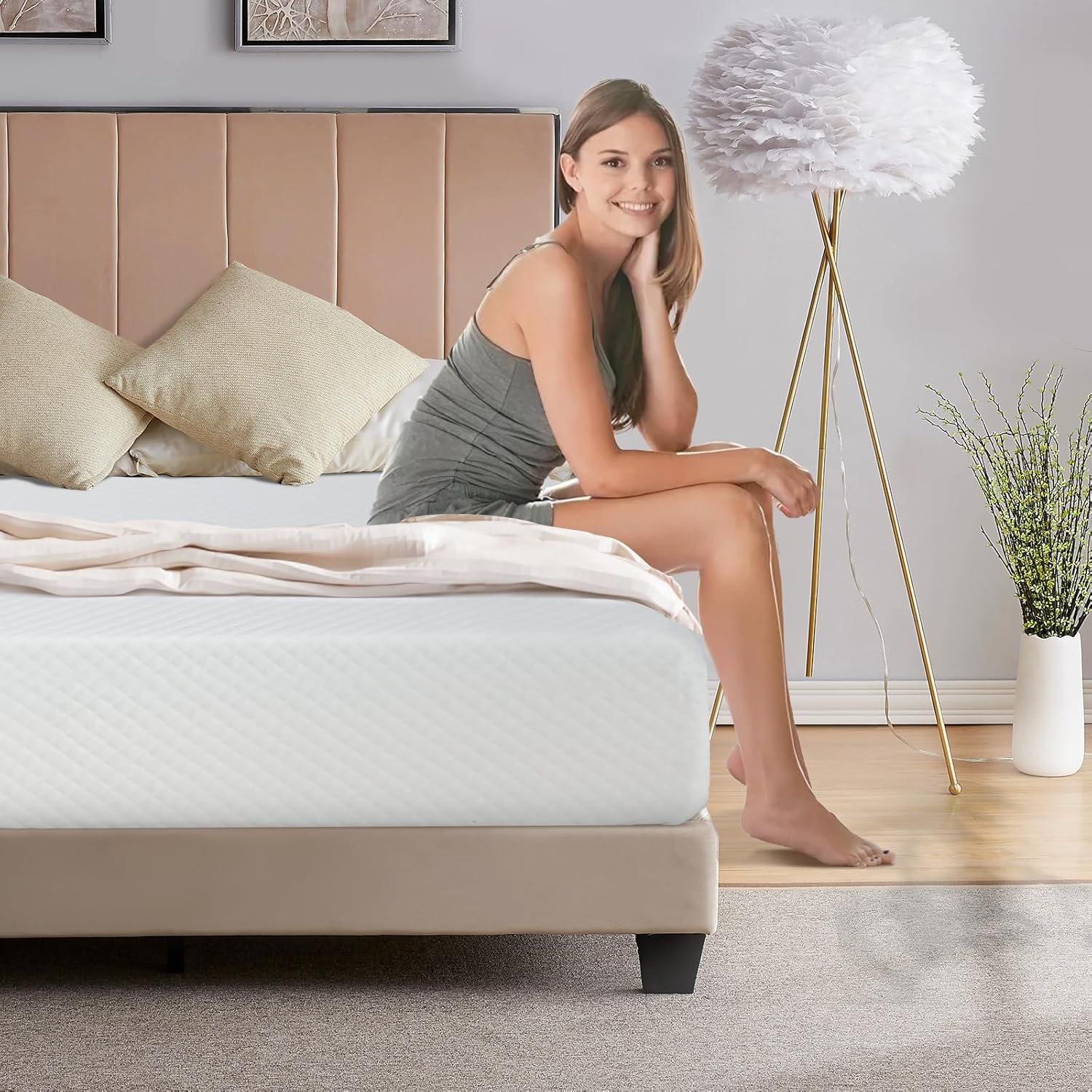 Memory Foam Mattress In A Box Queen - Matelas Queen Size en mousse à