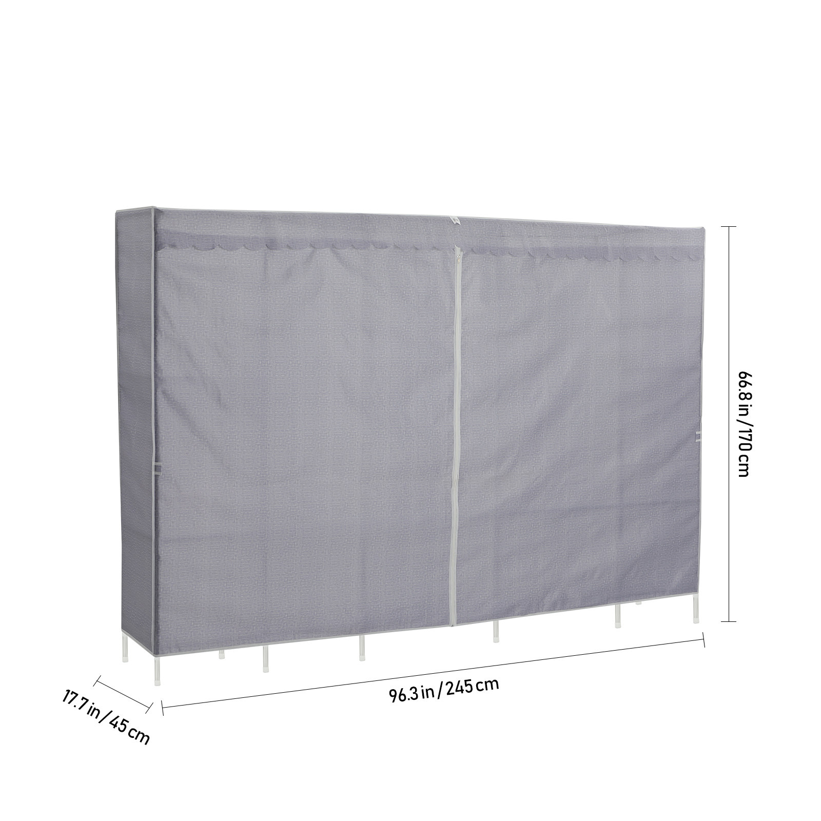 Portant à vêtements avec houss - Wardrobe Closet Portable Fabric Cover avis et prix