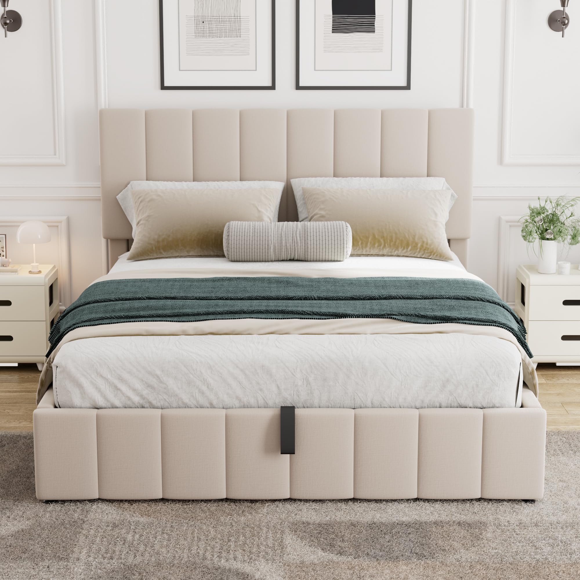Lit avec plateforme de rangeme - Gas Lift Storage Bed Hydraulic avis et prix