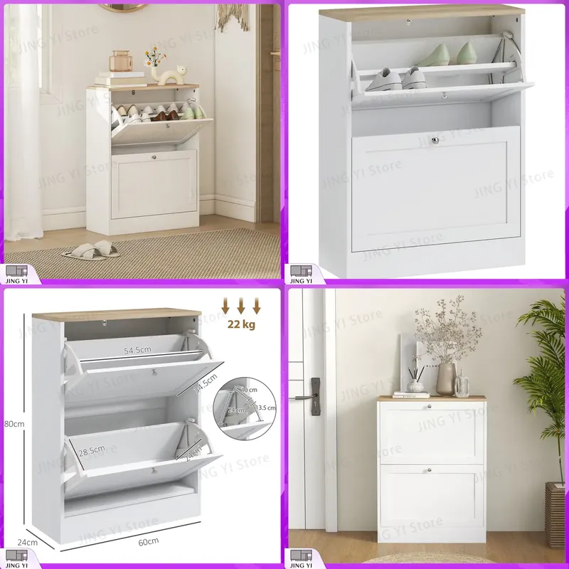 Meuble à chaussures étroit ave - Shoe Rack Cabinet Narrow Entryway avis et prix