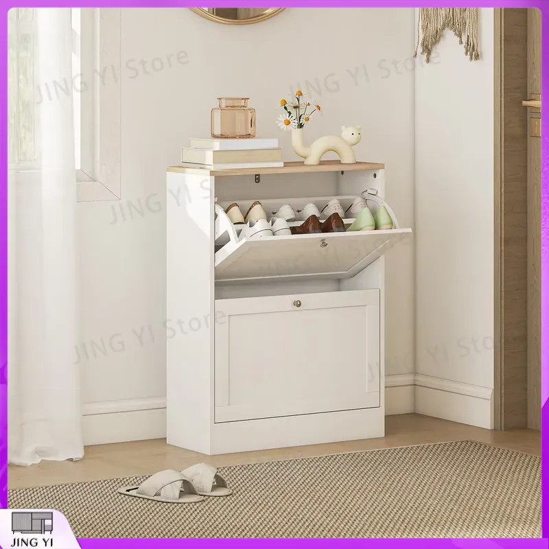 Meuble à chaussures étroit ave - Shoe Rack Cabinet Narrow Entryway avis et prix