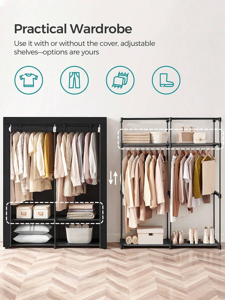 Armoire, armoire portable pour - Wardrobe Closet Portable Fabric Cover avis et prix