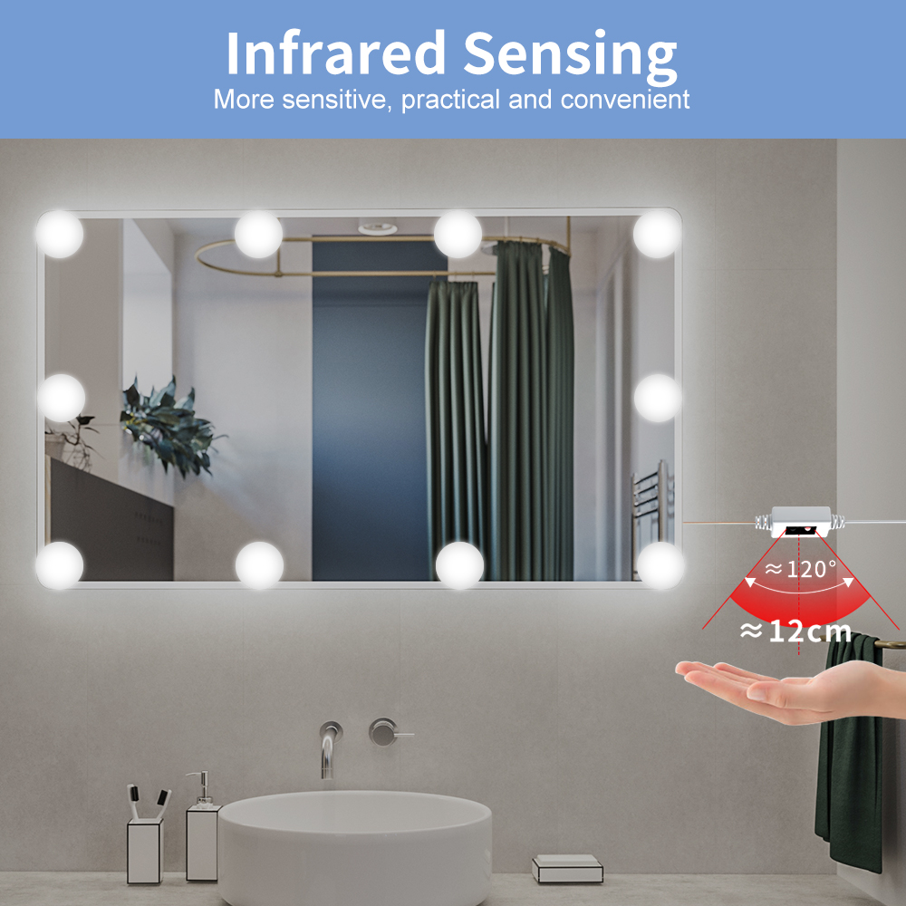 Lumière LED pour miroir de maq - Dressing Table Vanity With Lighted Mirror avis et prix