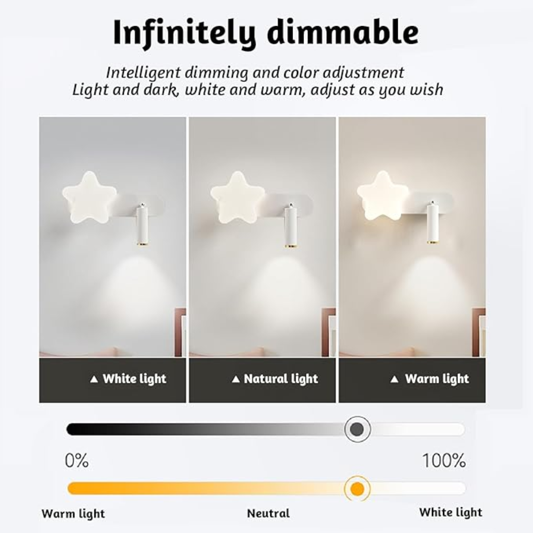 Applique murale LED à intensit - Floating Nightstand With Led Light avis et prix