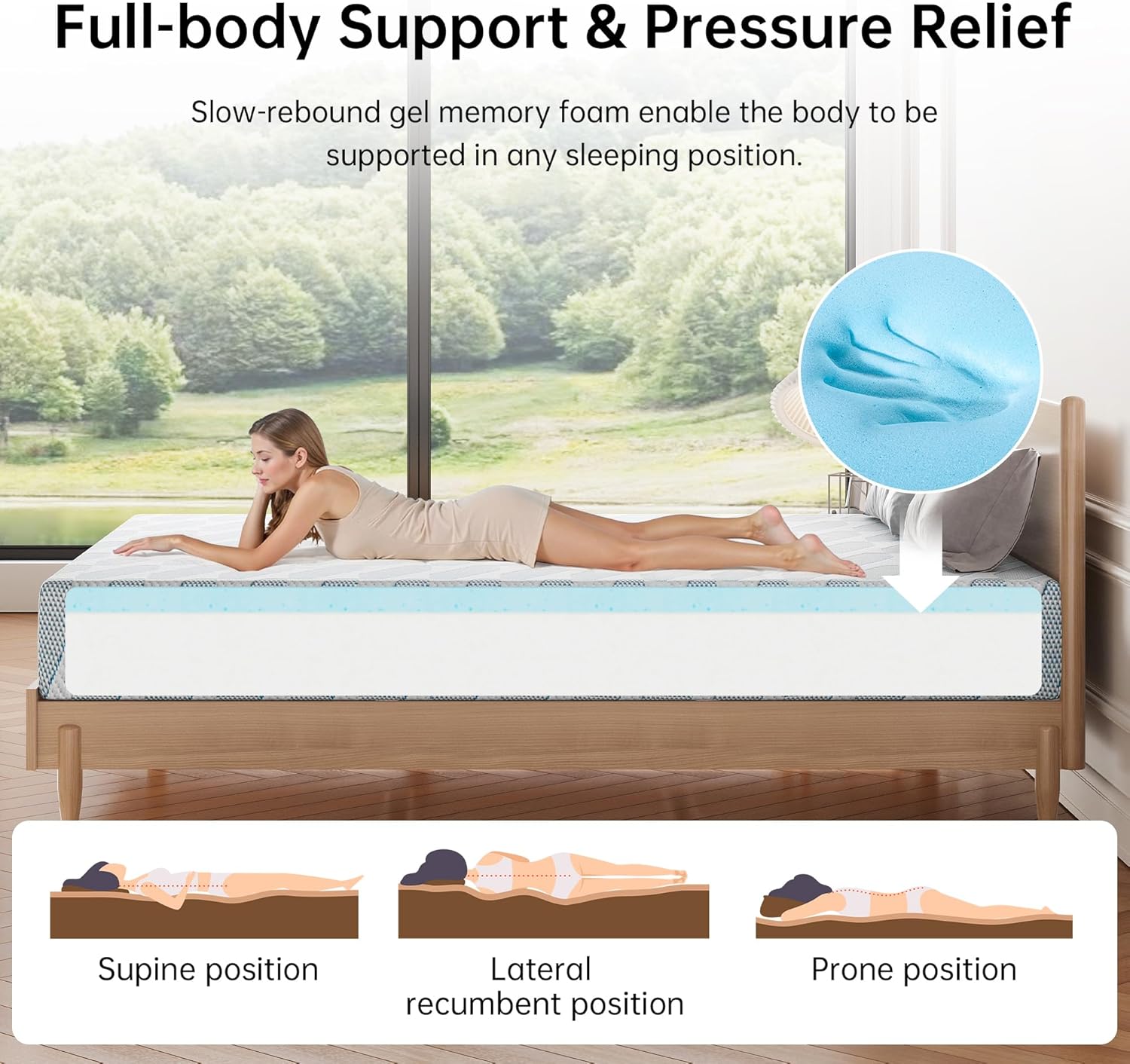 Matelas Queen Size Matelas en  - Memory Foam Mattress In A Box Queen avis et prix