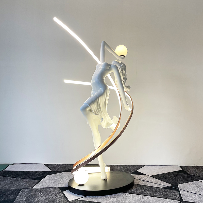 Lampe sur pied sculpturale abs - Tables avis et prix