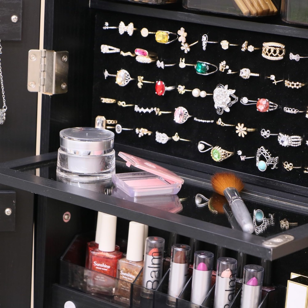 Armoire à bijoux verrouillable - Full Length Mirror Jewelry Armoire avis et prix