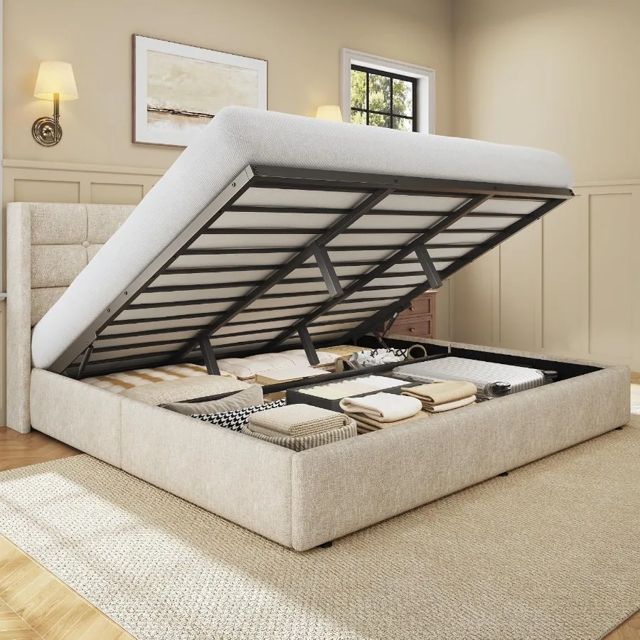 Cadre de lit avec rangement in - Gas Lift Storage Bed Hydraulic avis et prix
