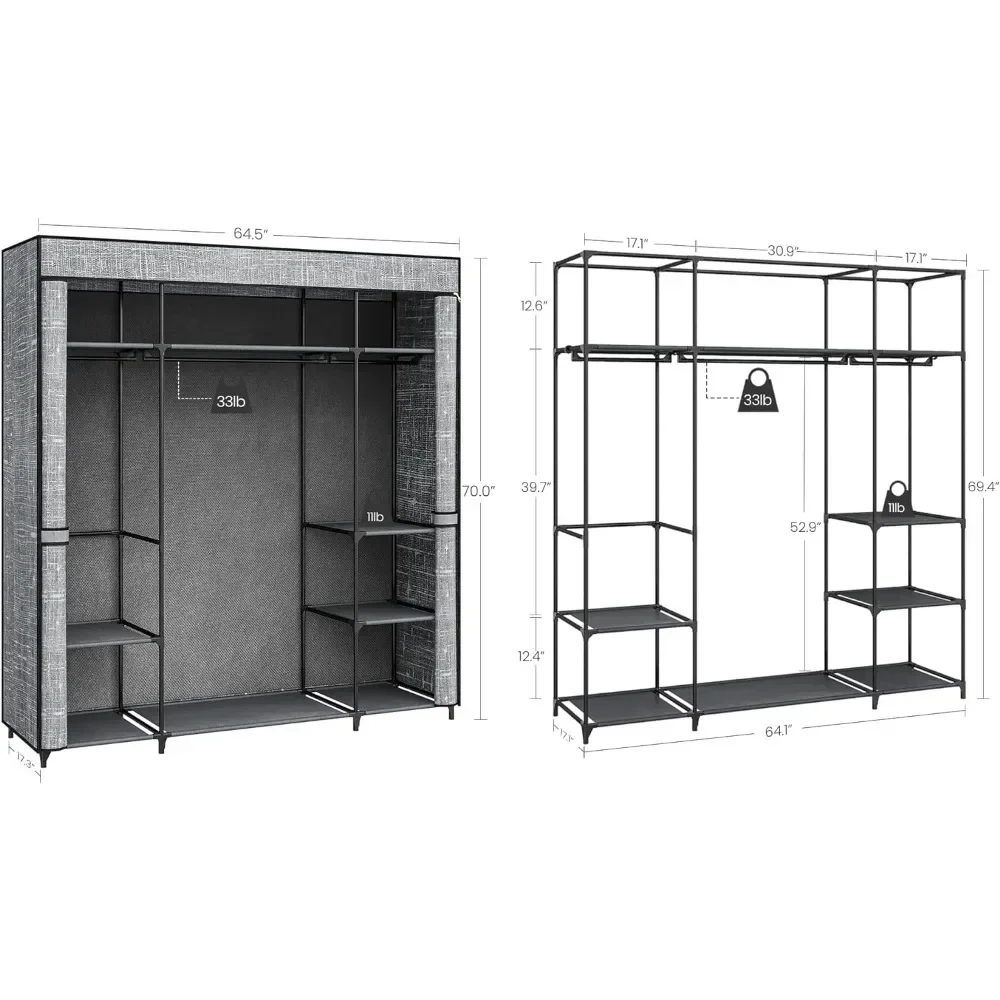 Armoire de rangement, armoire  - Wardrobe Closet Portable Fabric Cover avis et prix