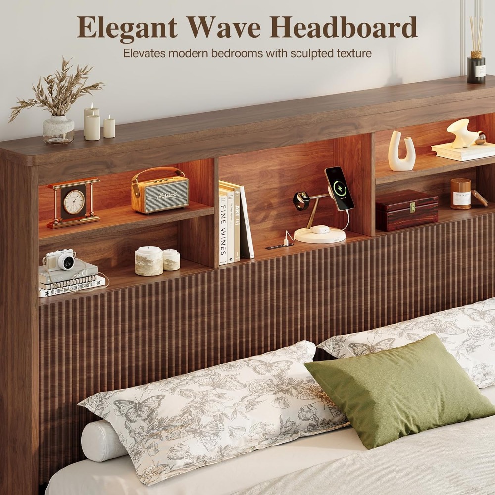 Cadre de lit King Size avec 4  - King Size Bed Frame With Storage Drawers avis et prix
