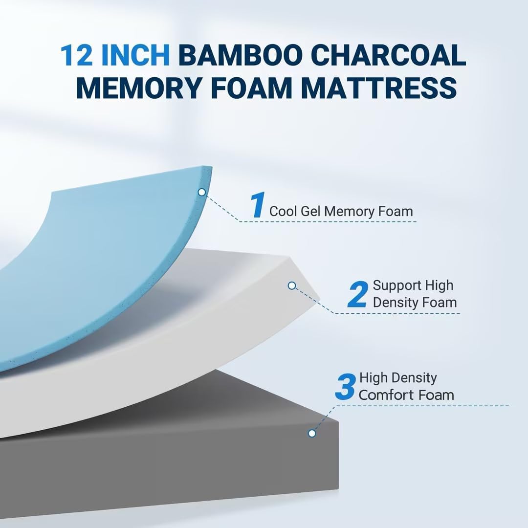 Matelas Queen Memory Foam Mate - Memory Foam Mattress In A Box Queen avis et prix