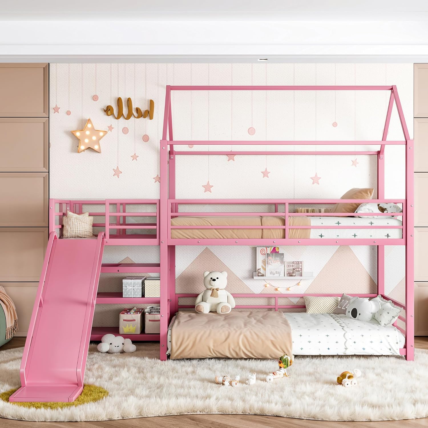 Lit superposé double avec tobo - Bunk Bed With Stairs And Slide avis et prix