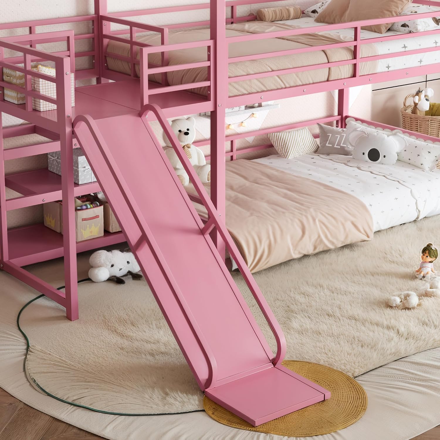 Lit superposé double avec tobo - Bunk Bed With Stairs And Slide avis et prix