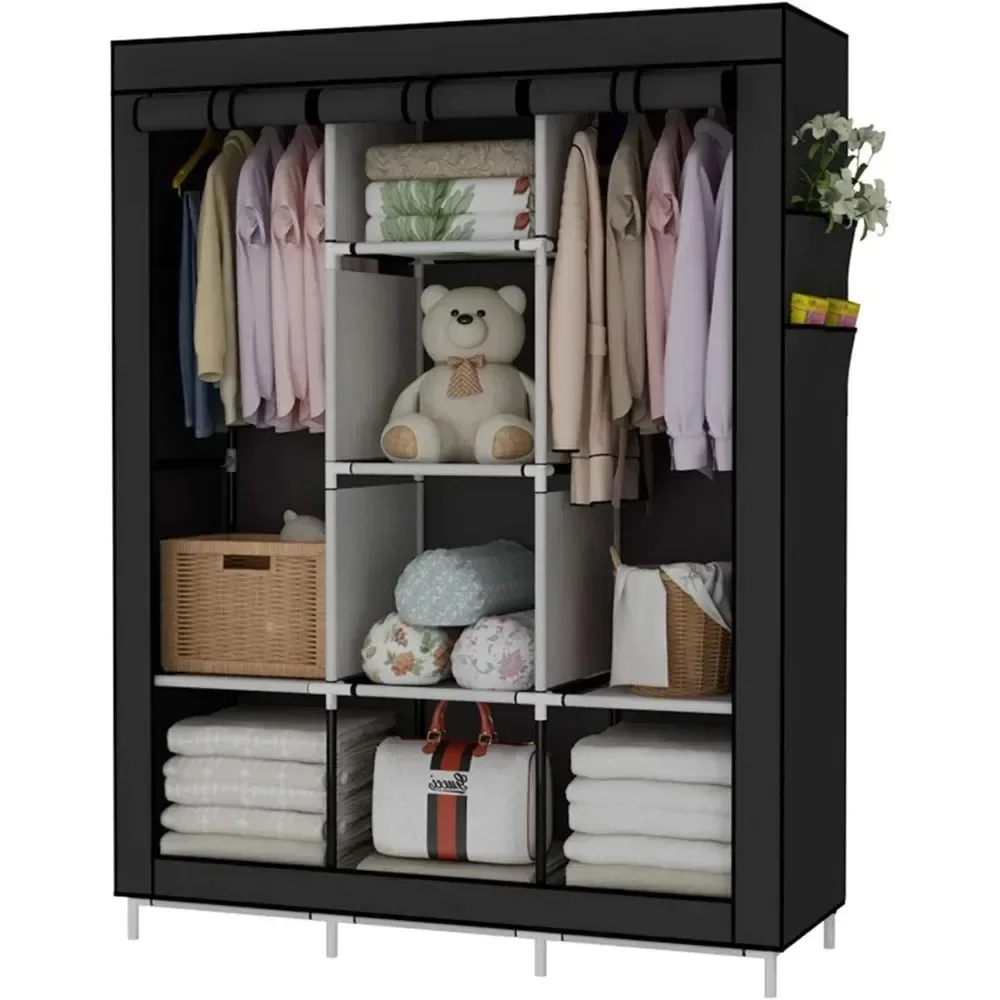 Armoire portable, organisateur - Wardrobe Closet Portable Fabric Cover avis et prix